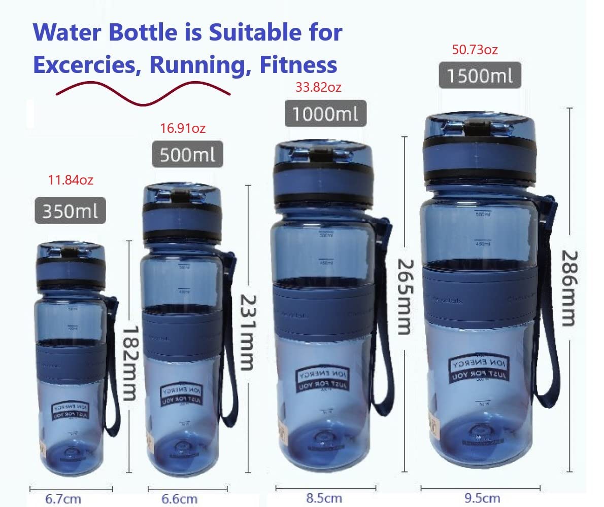Bottiglie d'acqua, bottiglia d'acqua con foro per paglia, bottiglia d'acqua isolata, resistente alle perdite, resistente alle cadute ad alta temperatura, in plastica Tritan riutilizzabile, per viaggi, palestra, corsa