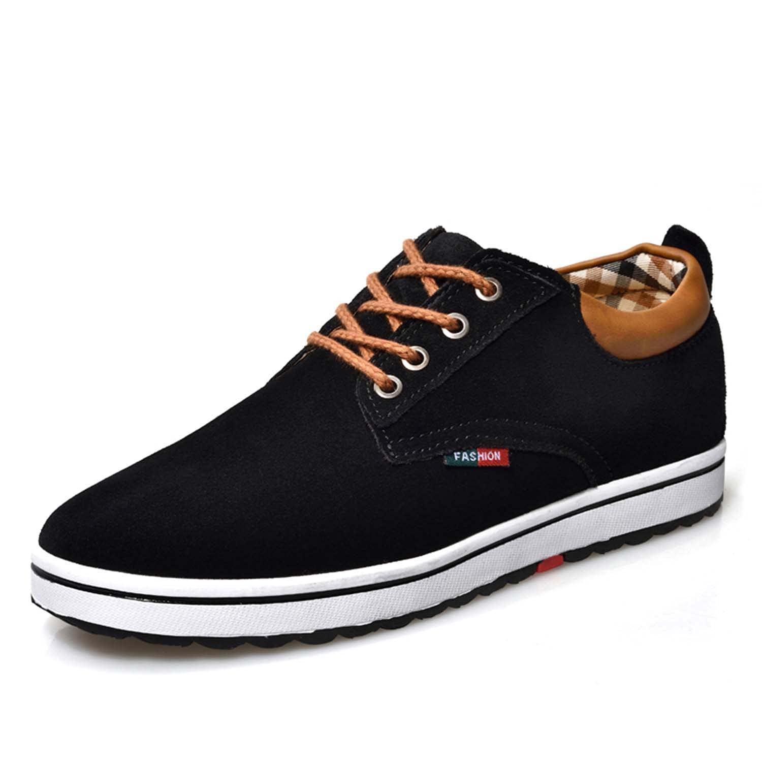 Meidiastra Zapatos de Ascensor de Altura Invisible para Hombre, Transpirables, con Cordones, de Moda, Zapatos de Vestir de Oxford, Zapatos de Vestir Casuales - 2.36 Pulgadas más Alto