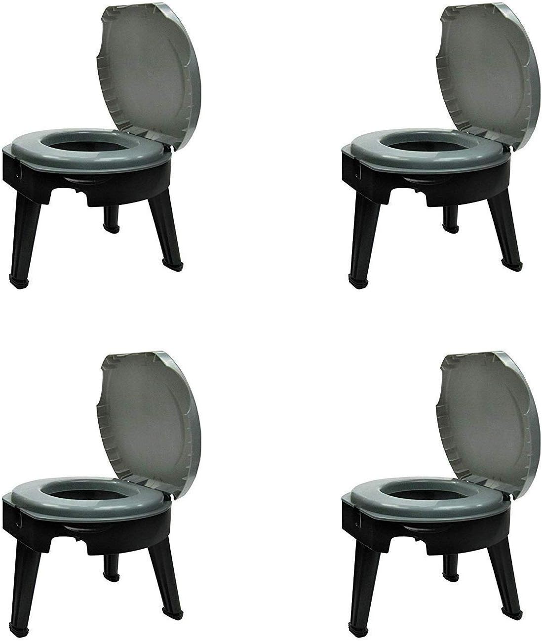 Reliance Products Fold-to-Go Collapsible Portable Toilet (Pack of 4)