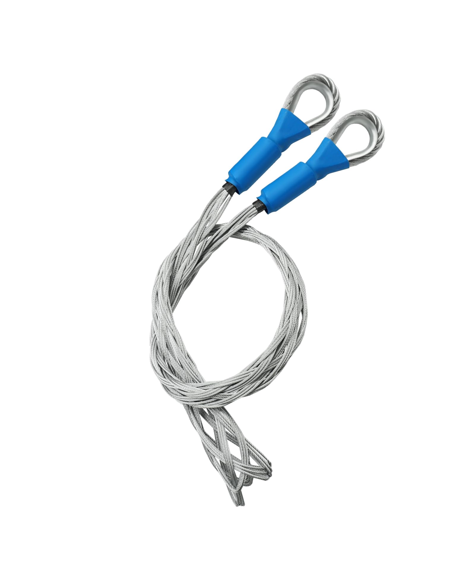 37-50mm Wire and Cable Mesh Pulling Grip Fits for Light and Heavy Cables (D: 1.45"-1.96"), Double Head Cable Pulling Socks, Galvanized Steel Electrical Pulling Grips