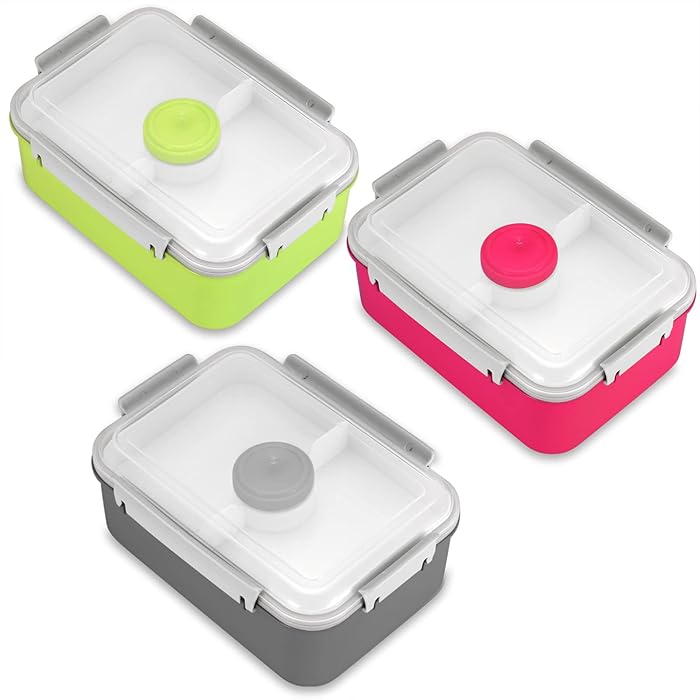 Buy Xhongz 3 Pack Salad Lunch Food Storage Container with Removable
