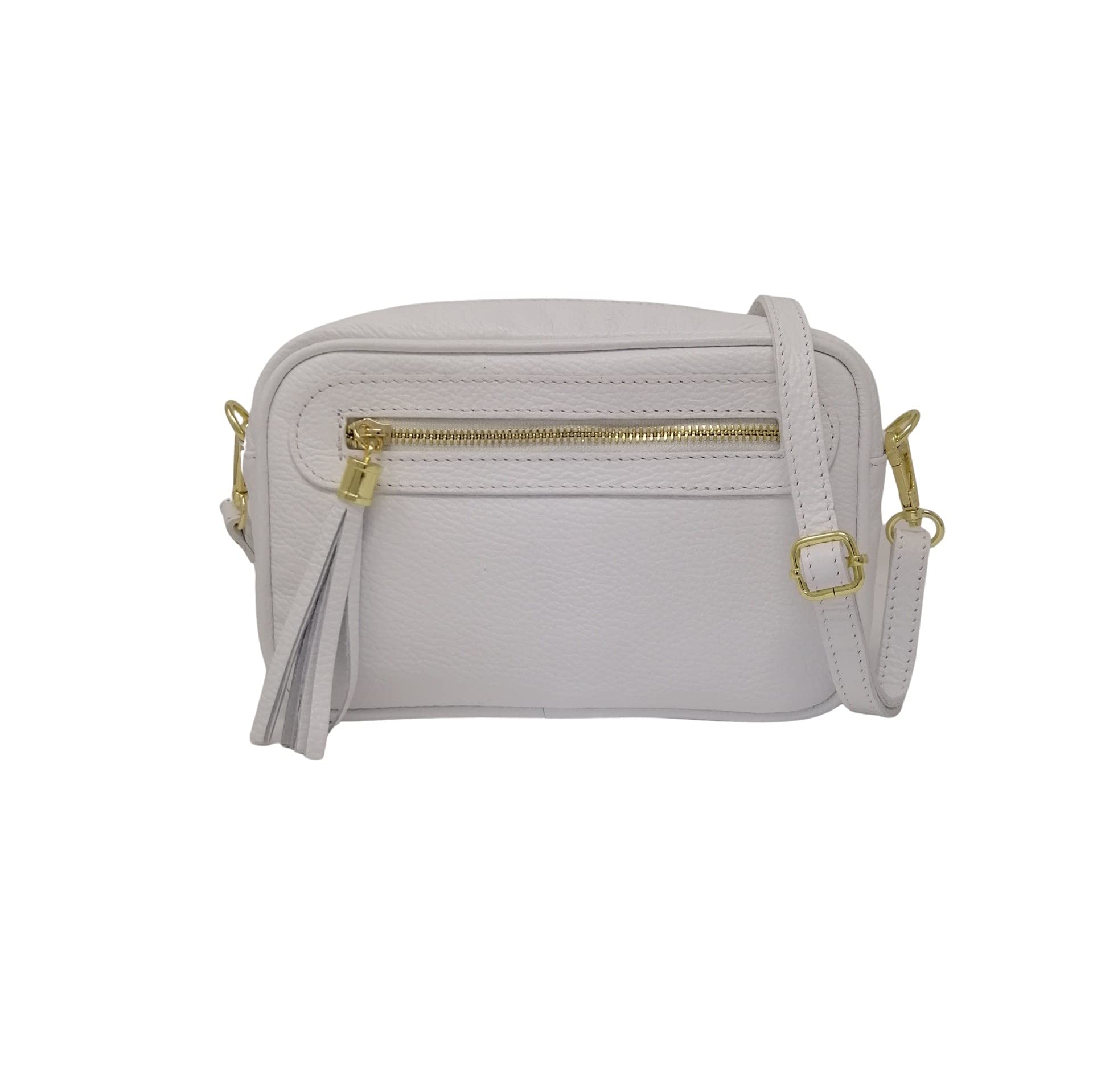 Mauro Pelletteria Borsa Donna Tracolla Piccola Vera Pelle Made in Italy – Modello Joy – Borsa a Tracolla Elegante con Cerniera e Tracolla Regolabile – Idea Regalo Donna