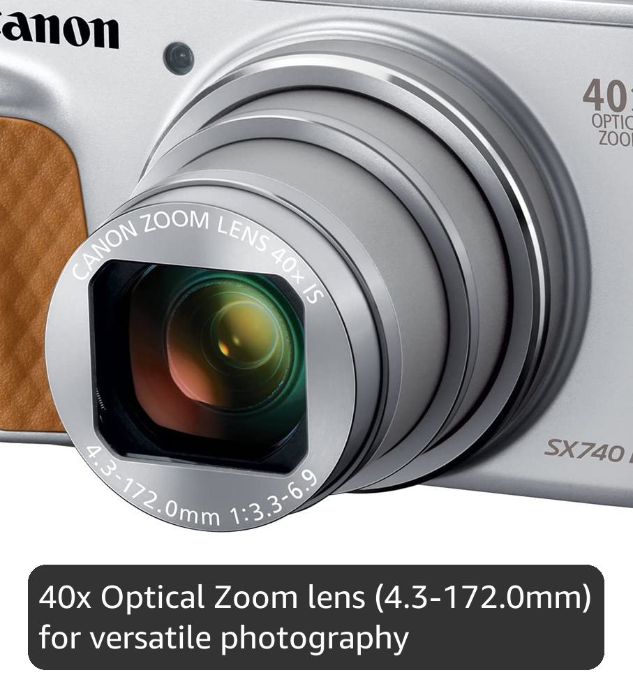 Canon PowerShot SX 740 HS (Silver) -International Model