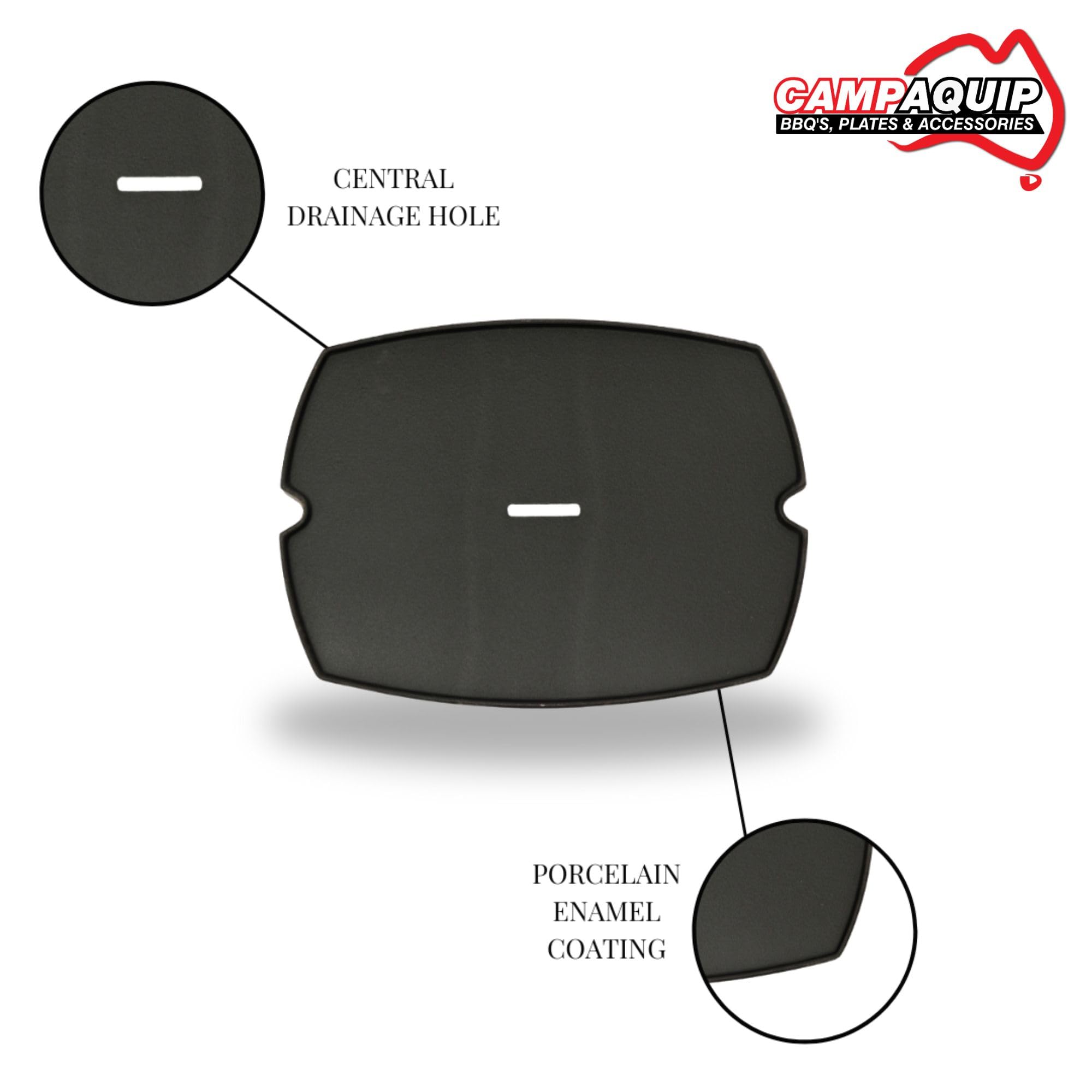 Amazon.com: CAMPAQUIP Cast Iron Barbeque Full Griddle Plate for