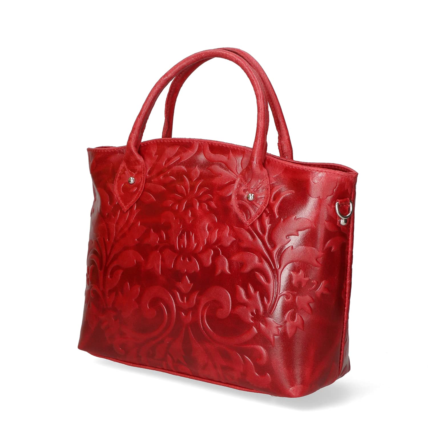 Chicca Borse Borsa tote donna borsa a mano in pelle camoscio stampato borsa media italiana