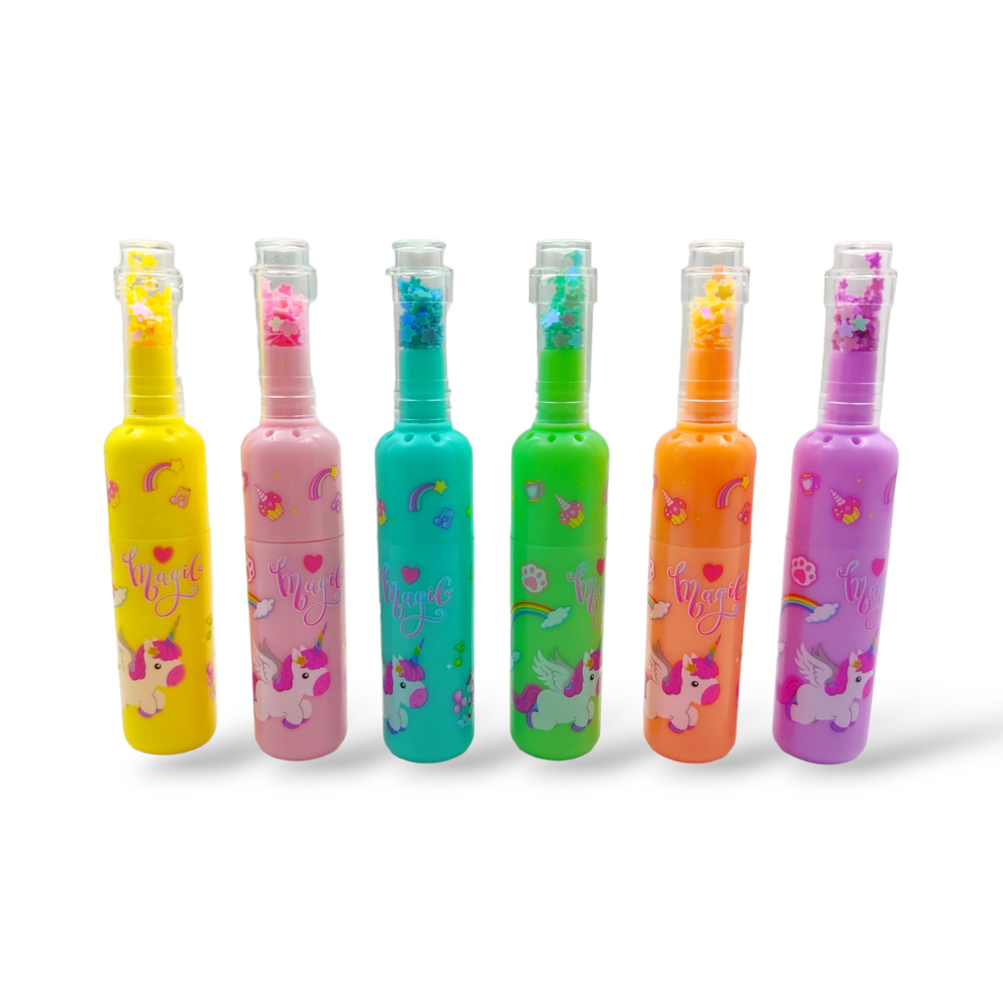 Unicorn Highlighter For Boys/Highlighter Marker Pen For Kids Stationery Pen For Study Return Gifts (6 Piece),Multi-coloured