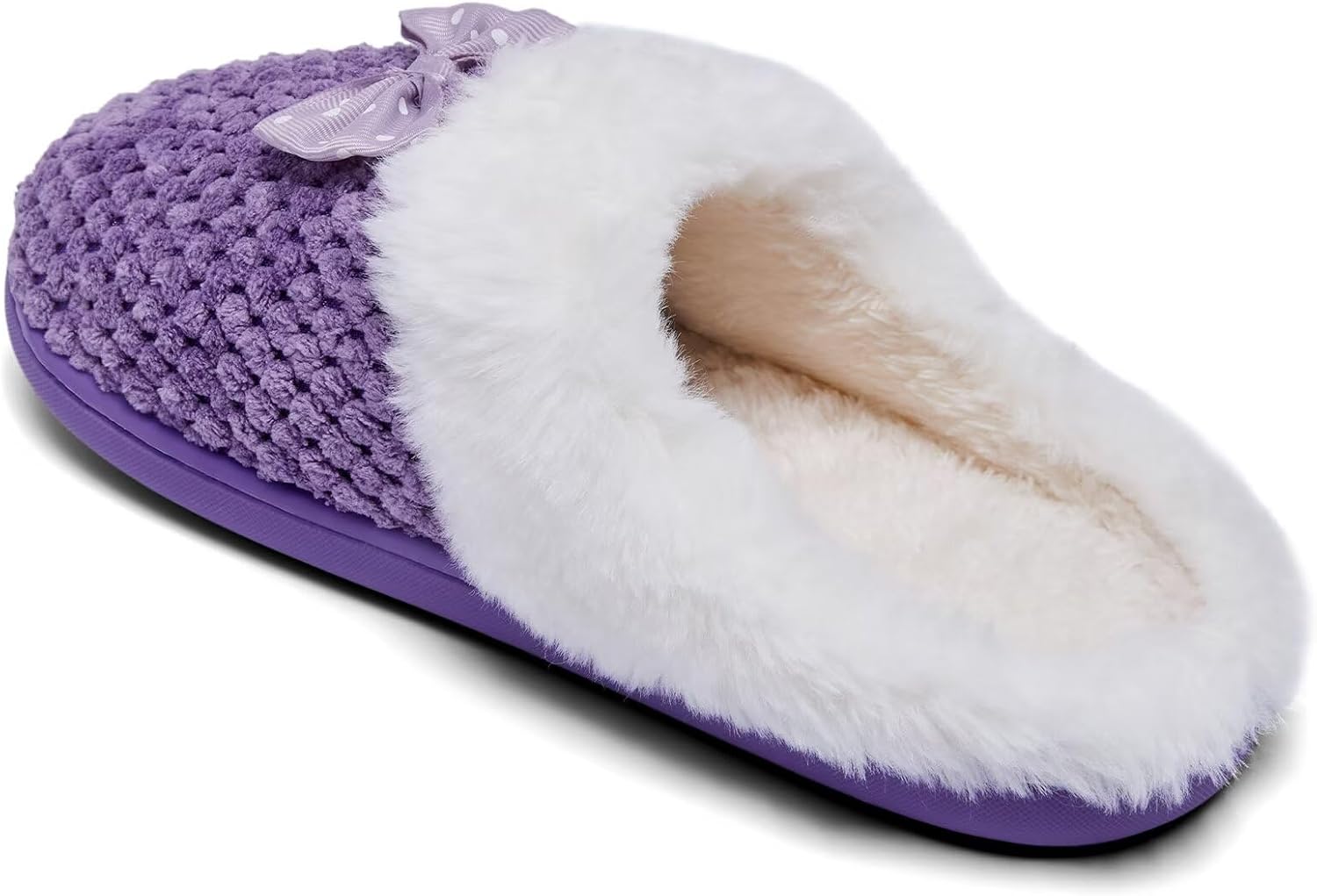 Kids Toddler Girls Slippers Memory Foam Comfort Wool-Like Plush Fleece Lined Winter House Shoes for Indoor - Image 7