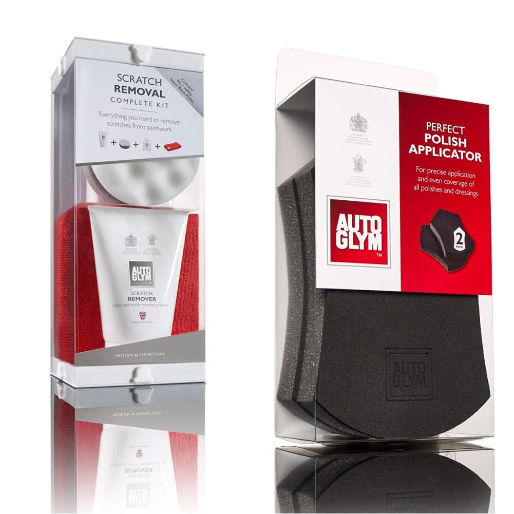 Autoglym 945106025 Kit de Retrait de Rayures + AG 100006 Patates Imperfections Perfectives Completes, 2 Pièces