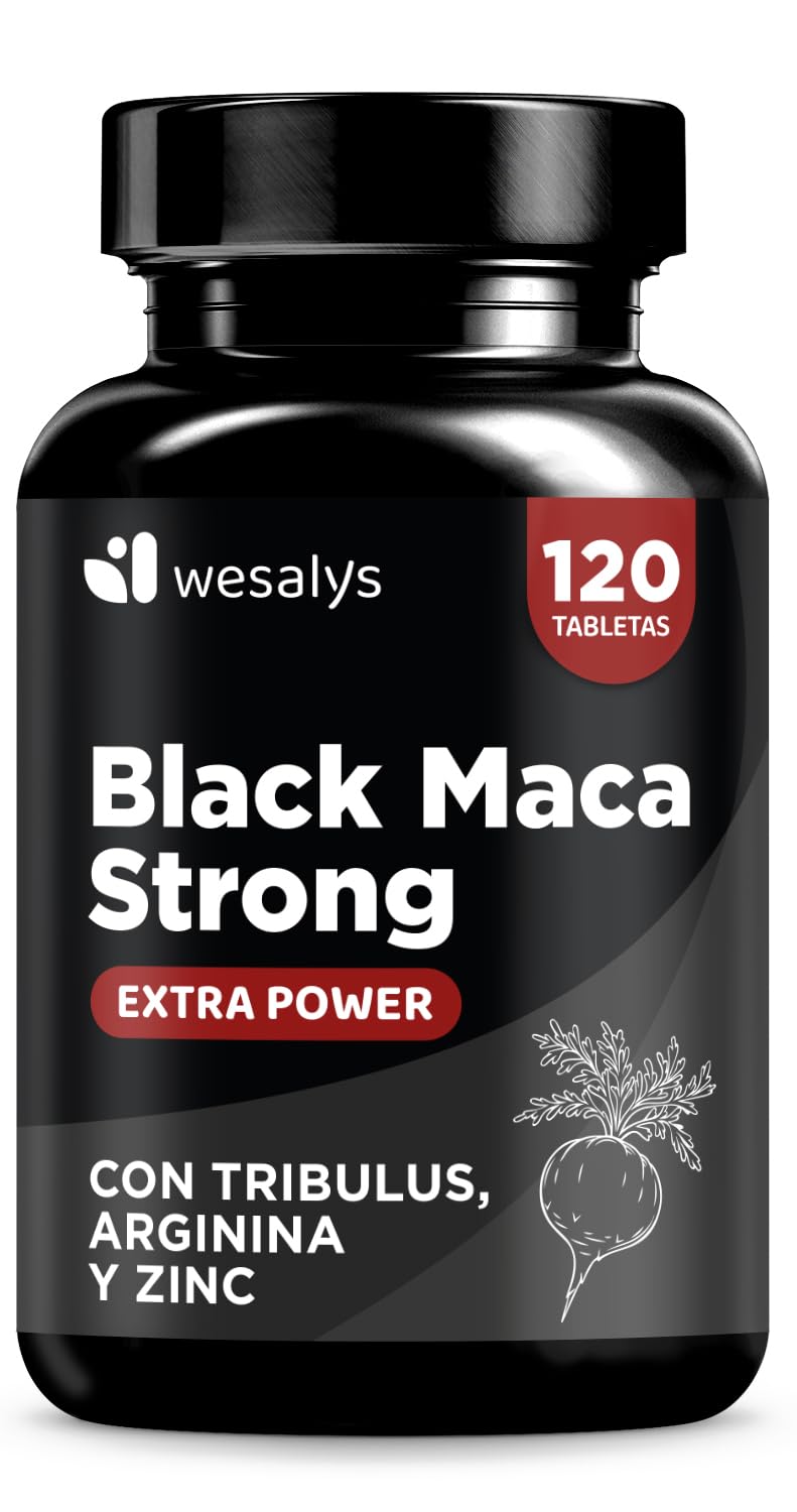 Maca Negra Andina pura 30.000mg 20:1 + Tribulus + Arginina + Zinc | Dosis Alta |