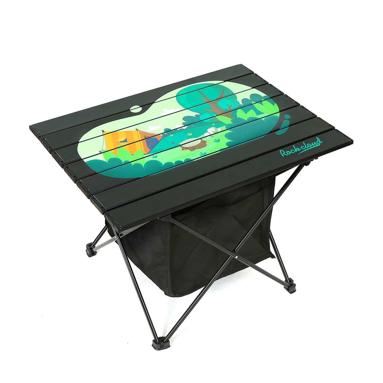 Photo 1 of ROCK CLOUD Portable Camping Table Ultralight Aluminum Camp Table with Storage Bag Folding Beach Table for Camping Hiking Backpacking Outdoor Picnic, Size M Camping, Limited Edition Medium