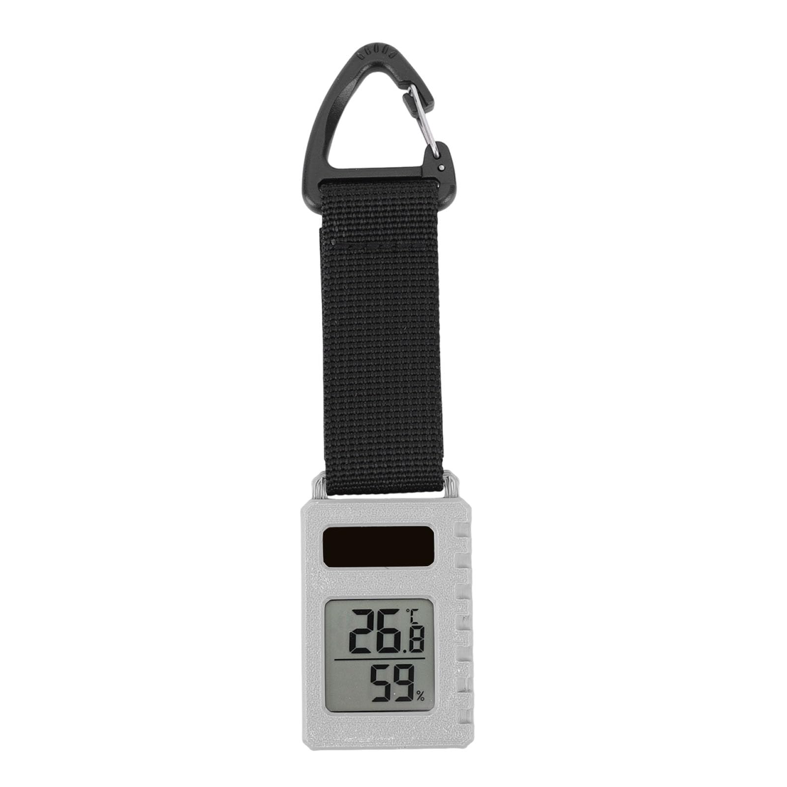 Thermometer, Portable Temperature Humidity Gauge, Mini Carabiner Clip Meter for Hiking, Backpacking, Travel & Mountaineering, Perfect for Outdoor Campers & Adventure Enthusiasts