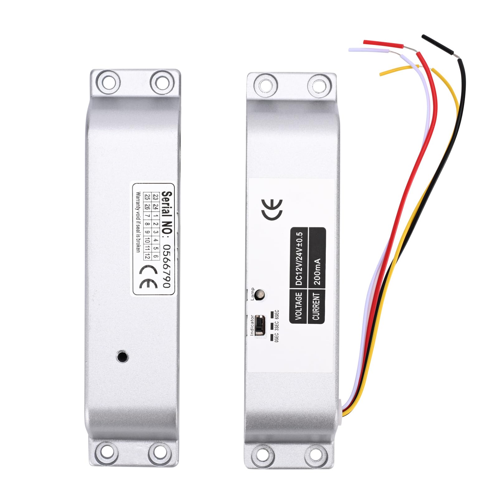 Electric Drop Bolt Lock NC Mode Fail Safe DC 12V Electronic Bolt Door Lock for Access Control System with Time Delay