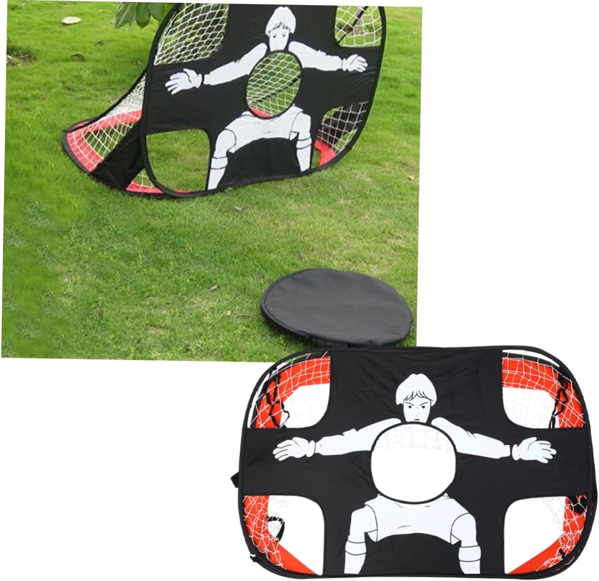 Portable Football Goal for Boys and Girls Soccer Net Easy to Clean Practice Improve Skills Folding Storage