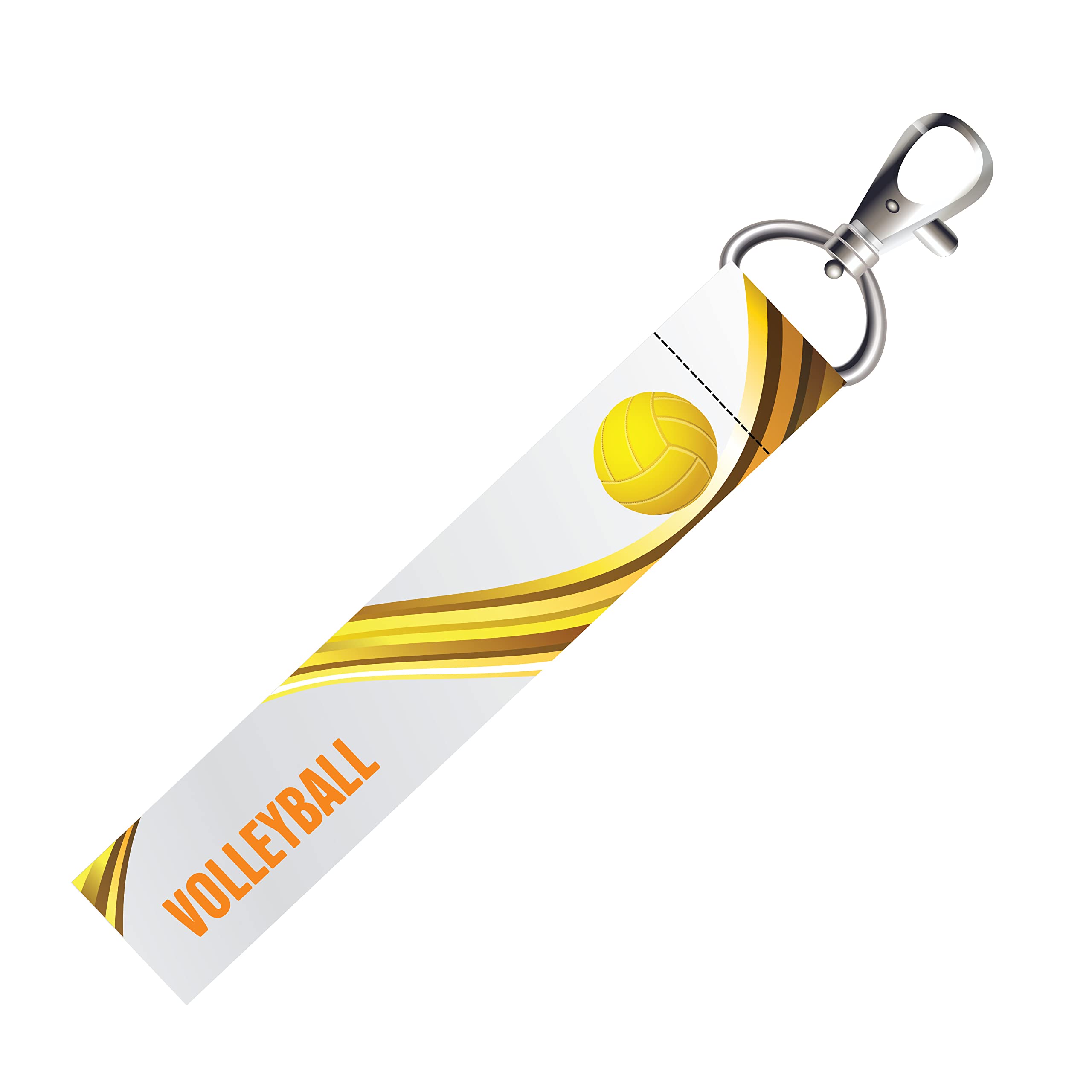 Volleyball Lanyard Bag Tag with Swivel Lobster for Gift Luggage Bags Backpack Laptop Bags Students Travelers L X H 5 X 0.8 INCH-image-6