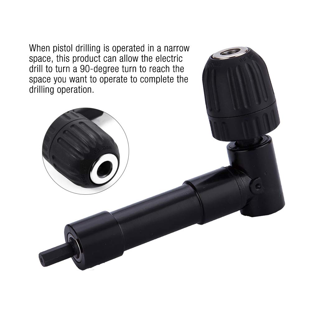 Embout de perceuse à angle droit, 0,8 à 10 mm 90 degrés pour perceuse à angle droit professionnel