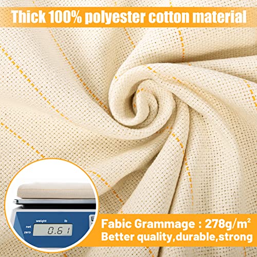 85" × 79" Large Overlocking Tufting Cloth With Marked Lines- Primary Monk's Cloth Punch Needle Fabric For Diy Rug-Punch Tufting Gun #TOP3