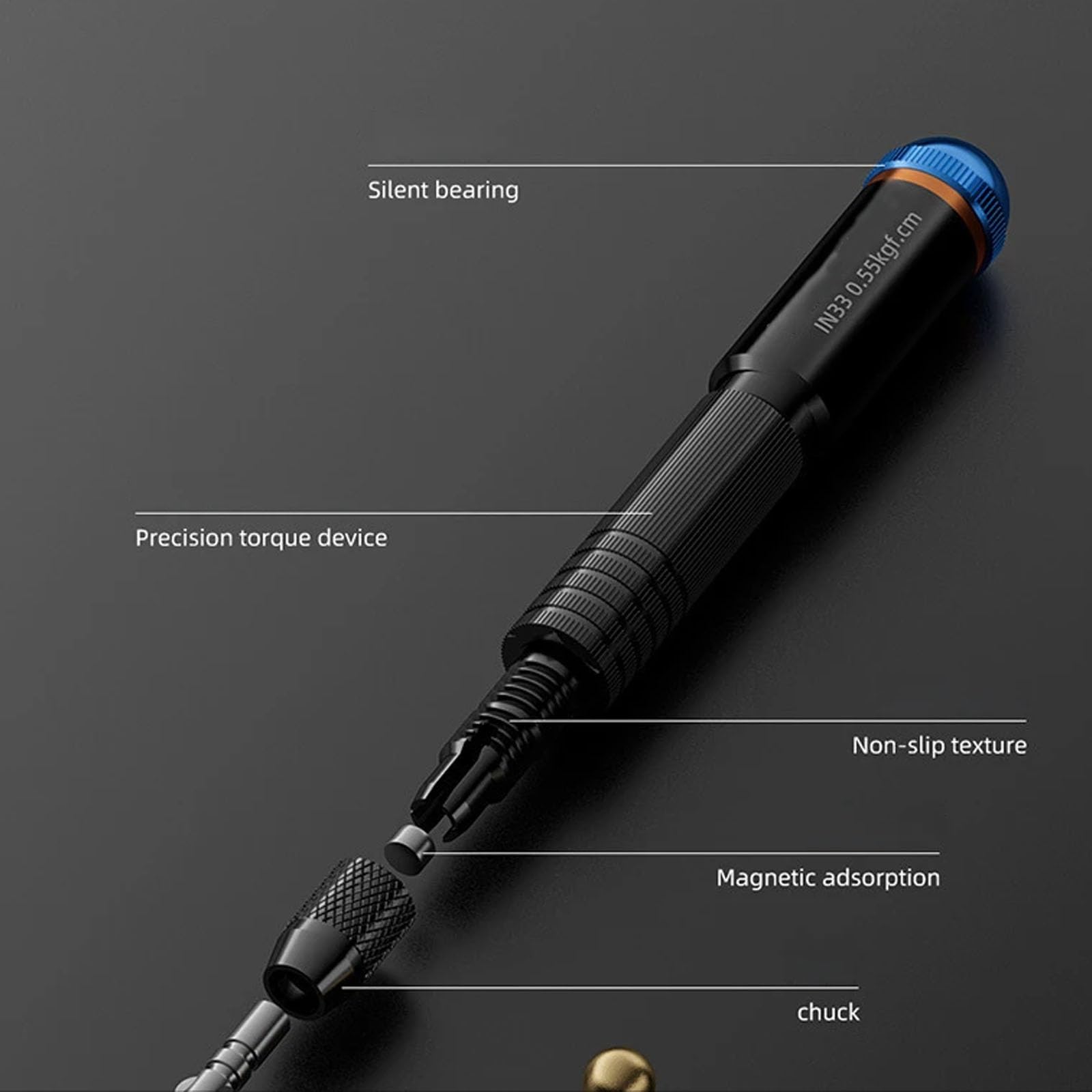 Cacciavite antiscivolo con manico in alluminio con 3 punte progettato per la riparazione di pad del telefono e fotocamera cacciavite a coppia fissa