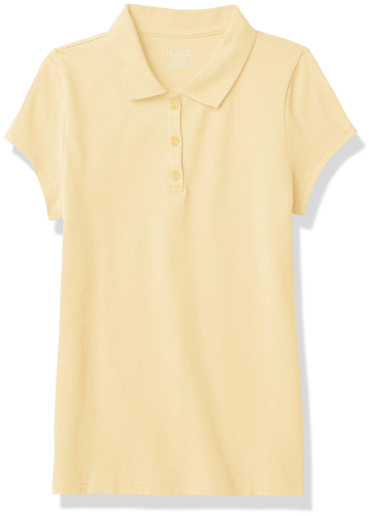 The Children's Place Girls Short Sleeve Ruffle Pique Polo
