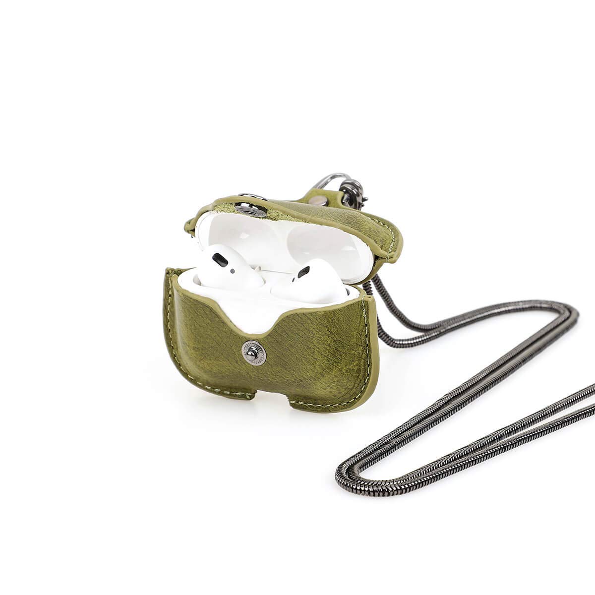 Amazon.com: Airpods Pro Leather Necklace Case,Hiram Crazy Horse