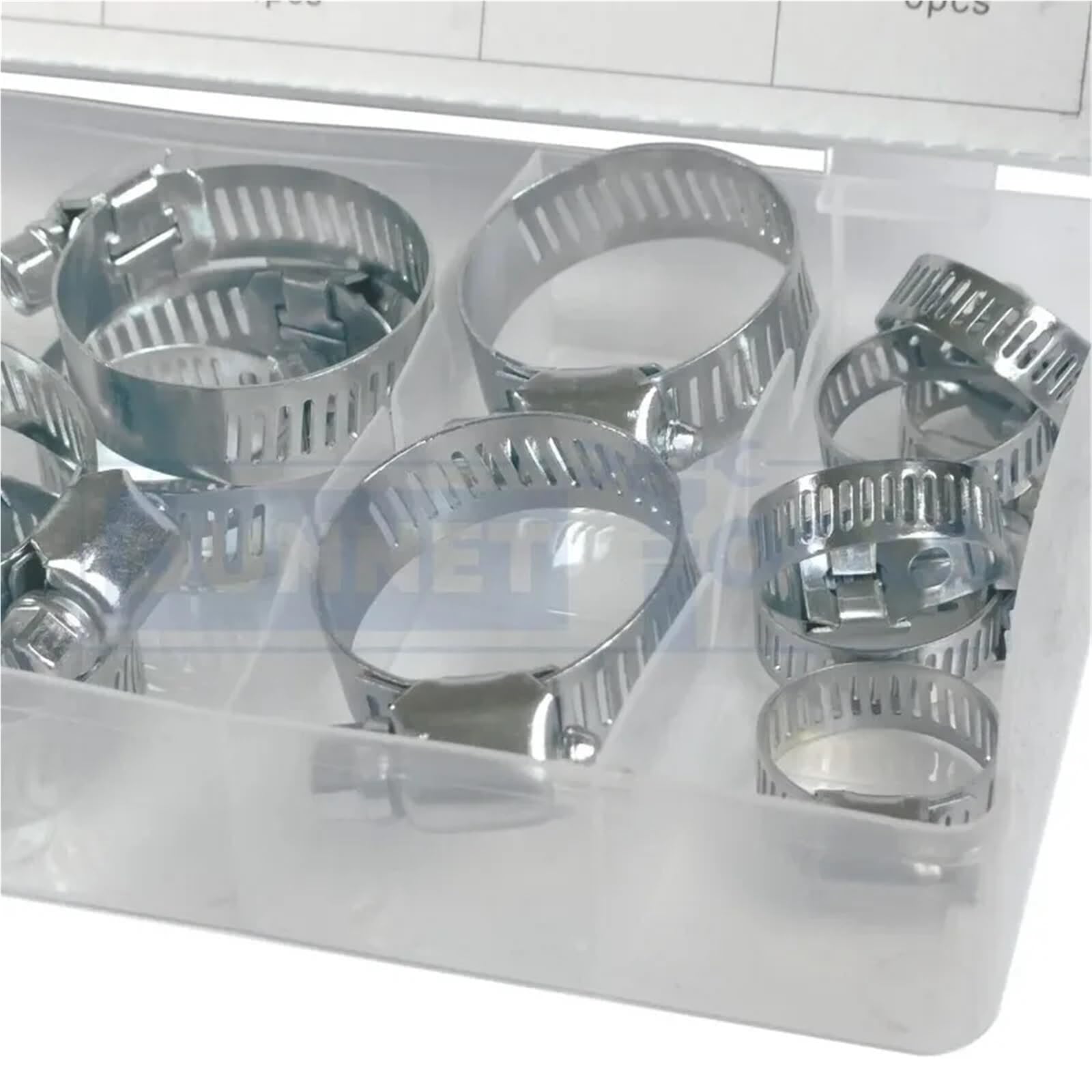 26-teiliges Schlauchschellen-Set aus Edelstahl in 6 Größen, verzinkt, verschiedene Schlauchschellen-Clips