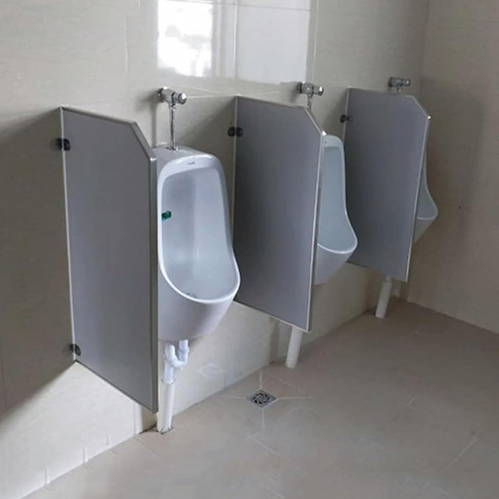 Partición de orinal para hotel y centros comerciales tabique de baño impermeable 6P de pared