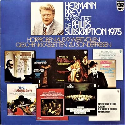 Hermann Prey: Philips Subskription 1975 [Vinyl LP] GERMAN 6833 186