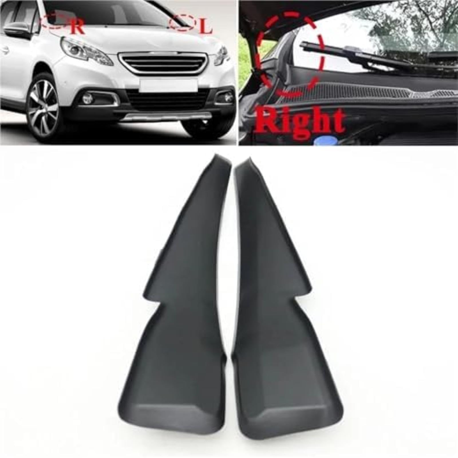 Panele boczne wycieraczki przedniej szyby, dla Peugeot 2008 2012-2022 A94 2013-2019 Panel przedni samochodu Panel wodny Wycieraczka przedniej szyby samochodu (Left and Right P)