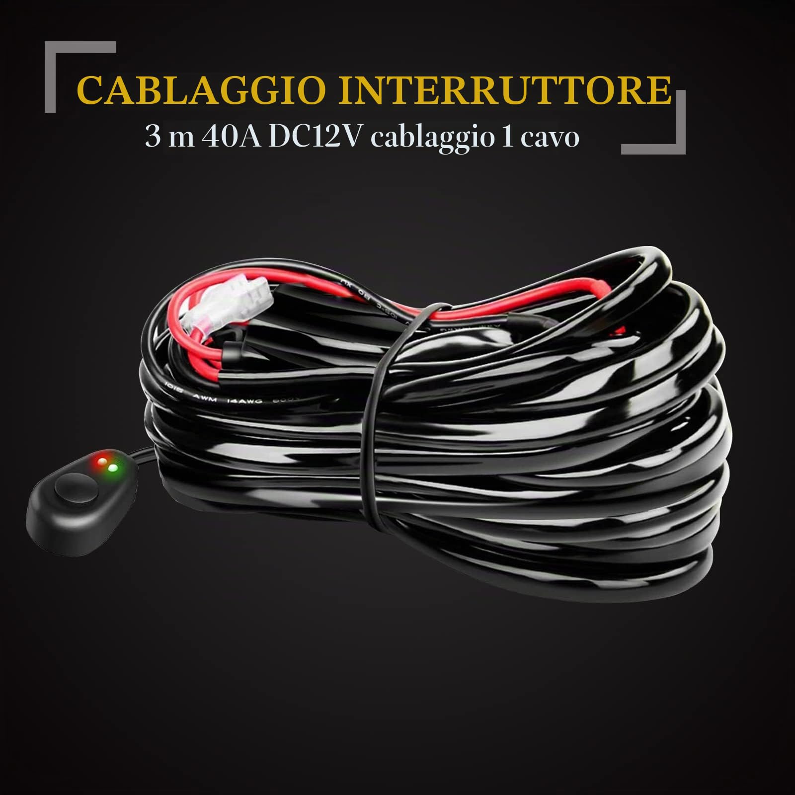 RIGIDON Barra LED Fuoristrada 59cm 144W con Piastra di Supporto y Cablaggio | 23 Pollici Staffa Targa Bull Bar Paraurti Anteriore per Auto Offroad Camion SUV UTE 4x4 Veicoli, 6000K Faretti Fendinebbia