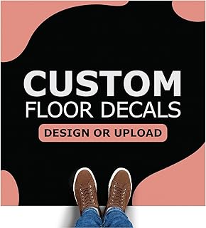 GotPrint Custom Floor Decals | Personalized Vinyl Floor Stickers for Businesses, Events, Trade Shows | Customizable Decals Add Your Logo, Text, or Design, Square 36 X 36