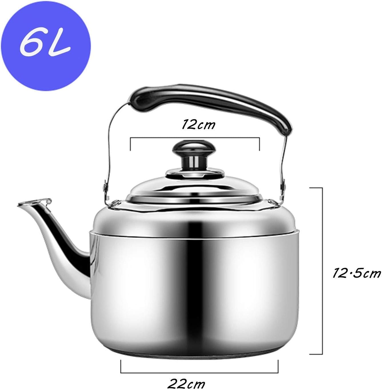 Tea Kettle-Whistle Tea Kettle for Stove Top, Heat-Resistant Handle and Large Capacity Stainless Steel Tea Kettle