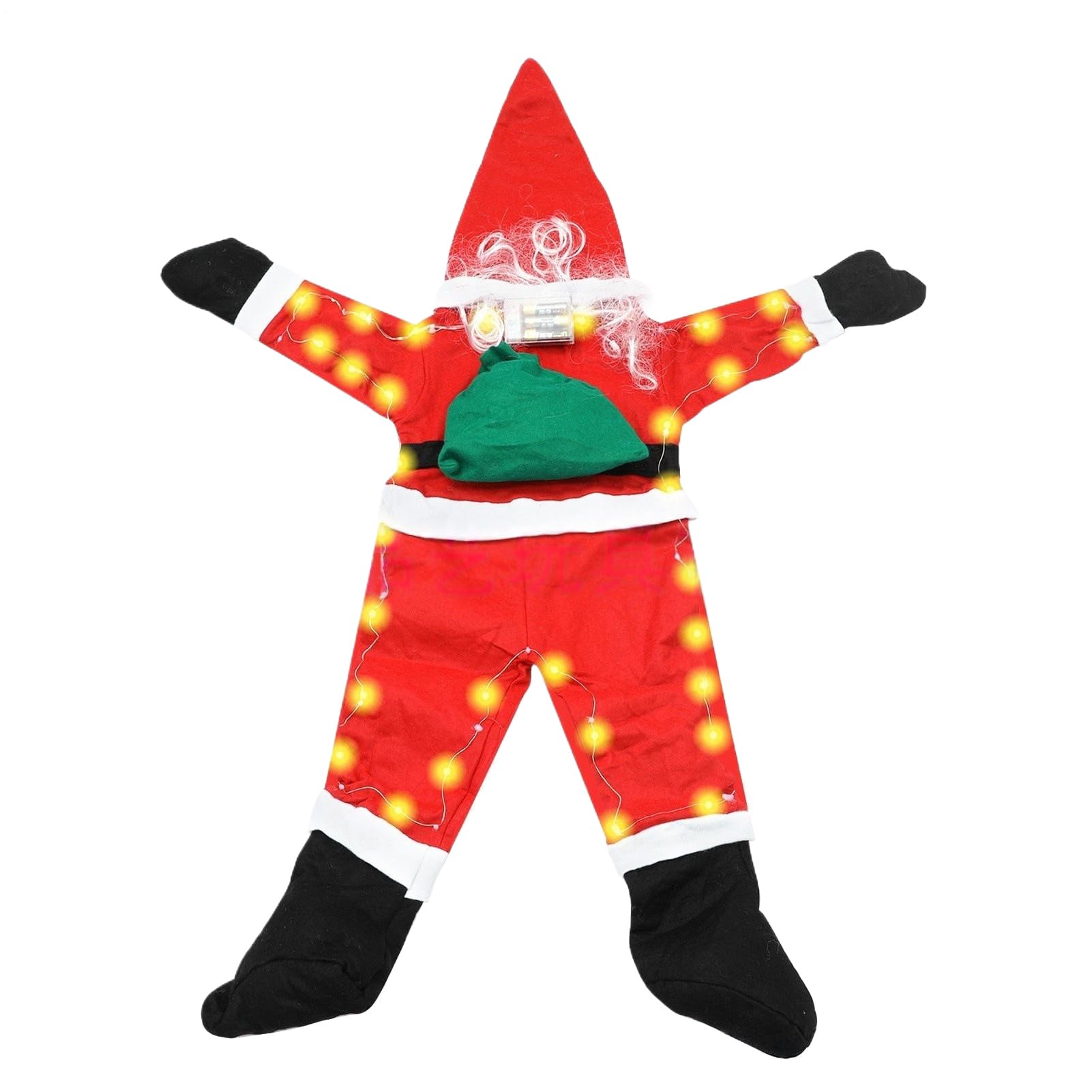 Père Noël grimpant pour porche et toit : animez votre décoration de fête extérieure