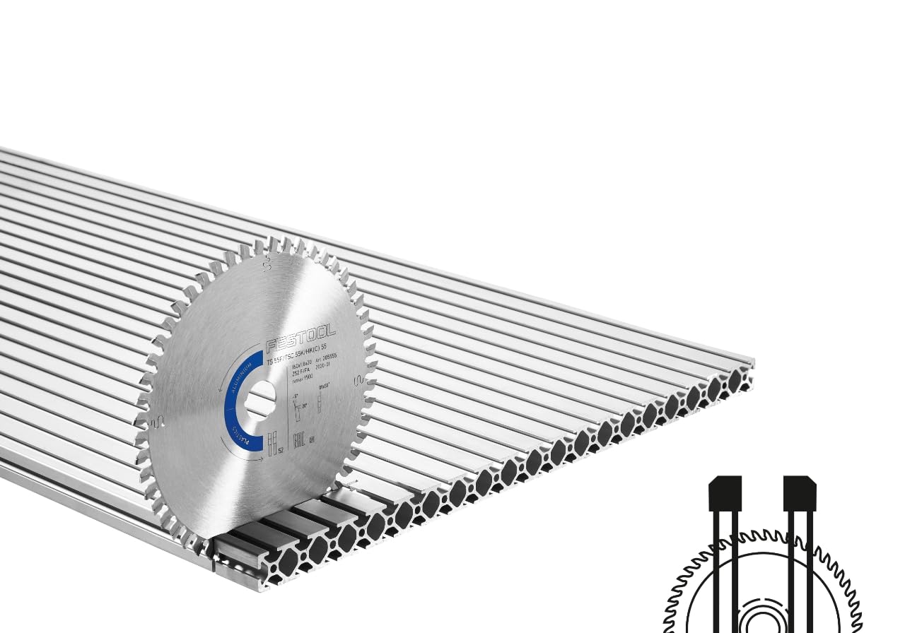 Festool Saw Blade HW 168x1,8x20 TF52 A Aluminium/Plastics