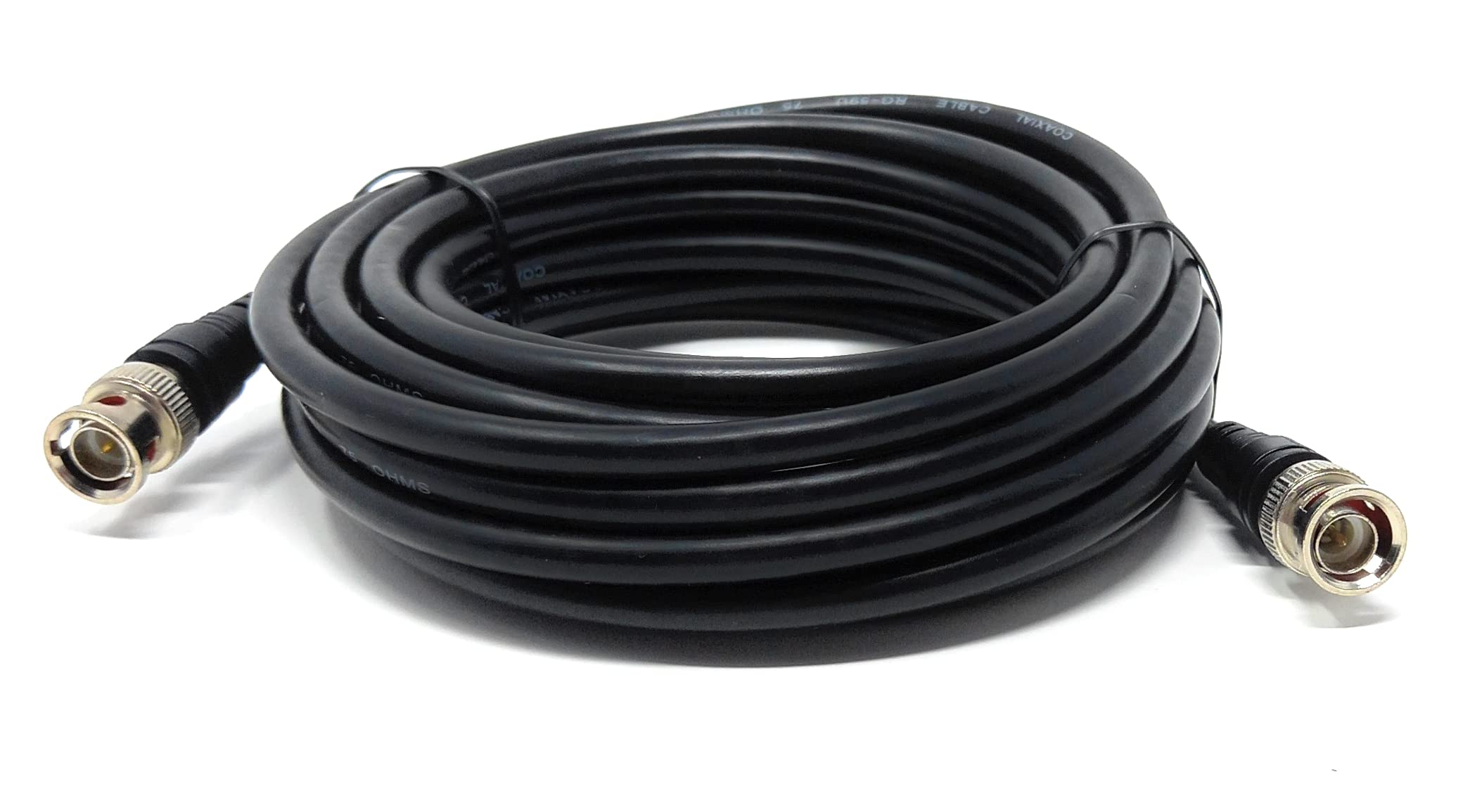 DRUT 5m BNC Male to BNC Male Coax Lead 50 Ohm RG58/58U Coaxial Cable for Analogue and Serial Digital Interface Video Signals and CCTV Camera Equipment 16.5ft - Image 2