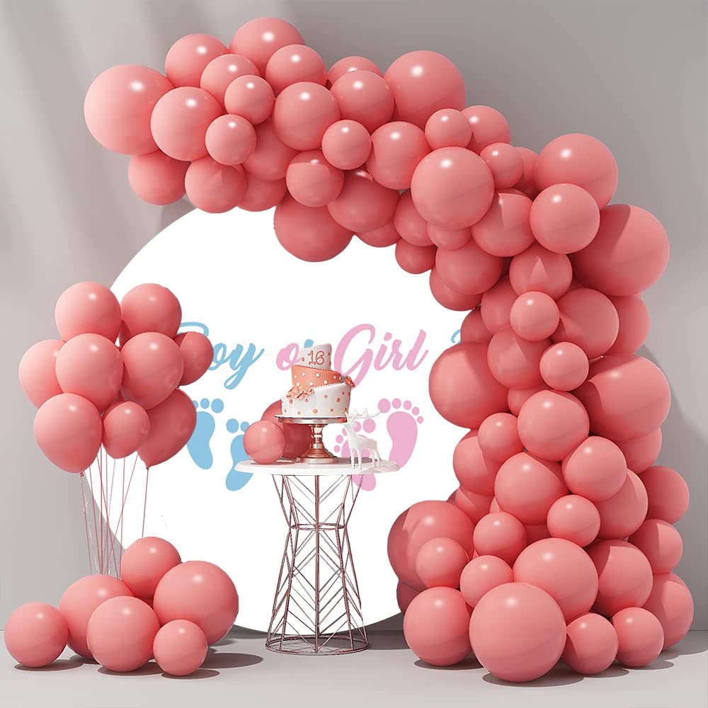 OERJU Runder Fotohintergrund – 220 Cm Durchmesser, Blau/rosa, Für Babyparty & Geschlechts-Enthüllung