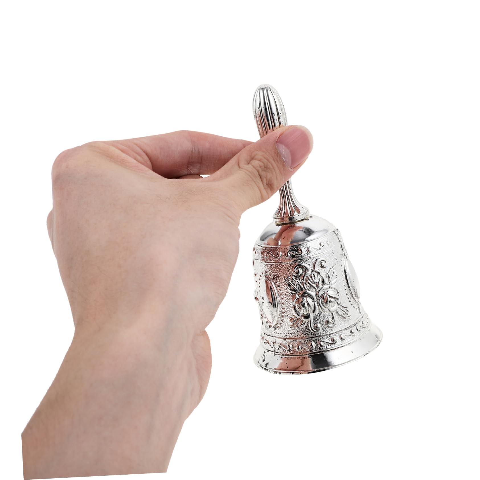 DOITOOL 5 Piezas Campana de Mano de Metal con Ergonómico Campana de Servicio para Escuela Sonido y Duradero para Atención Cliente