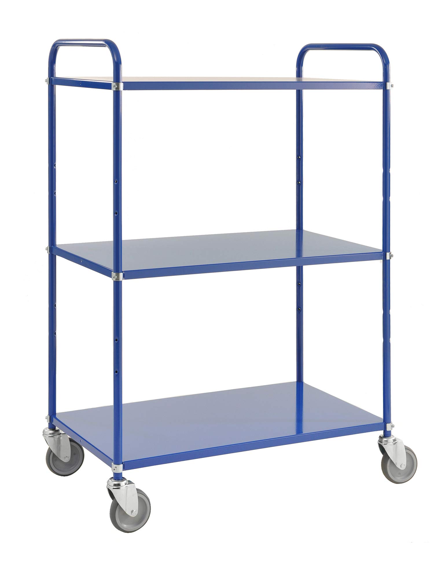 leichter Carrellino | vassoio carrello con 3 ripiani in metallo grande 125 mm girevole gest ell ruote