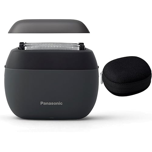 Panasonic ARC5 Palm-Sized Electric Razor, Handheld Luxury Compact Travel Shaver with 5-Blade Cutting System and USB-C Charging, Wet/Dry - ES-PV3A-K