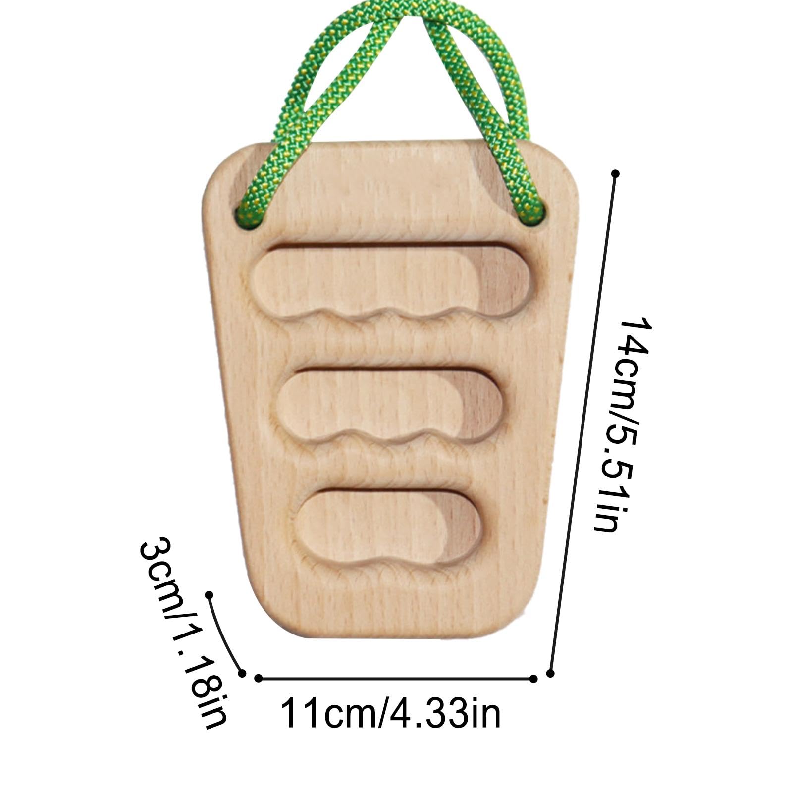 Hangboard Escalada en Roca, Tabla para Colgar 2 diapasones de escalada