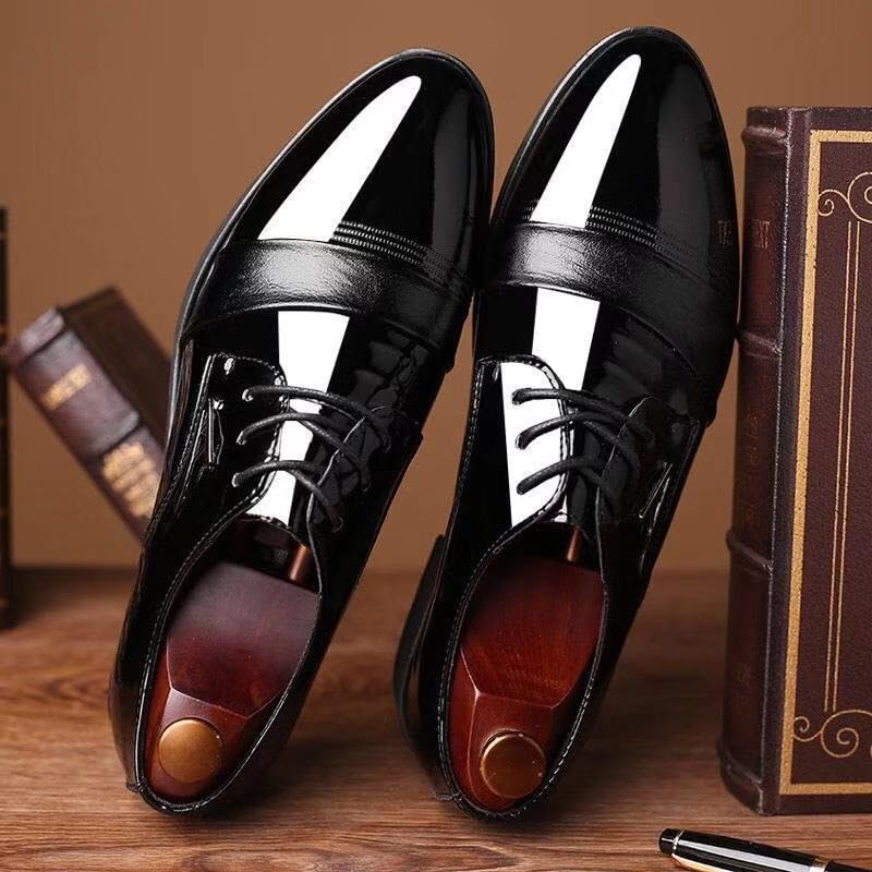 Men's Comfort Orthopedic Dress Shoes Casual Business Oxford Derby Leather Shoes Retro Comfortable Height Increasing Non-Slip Softsole Walking Oxfords Shoes3