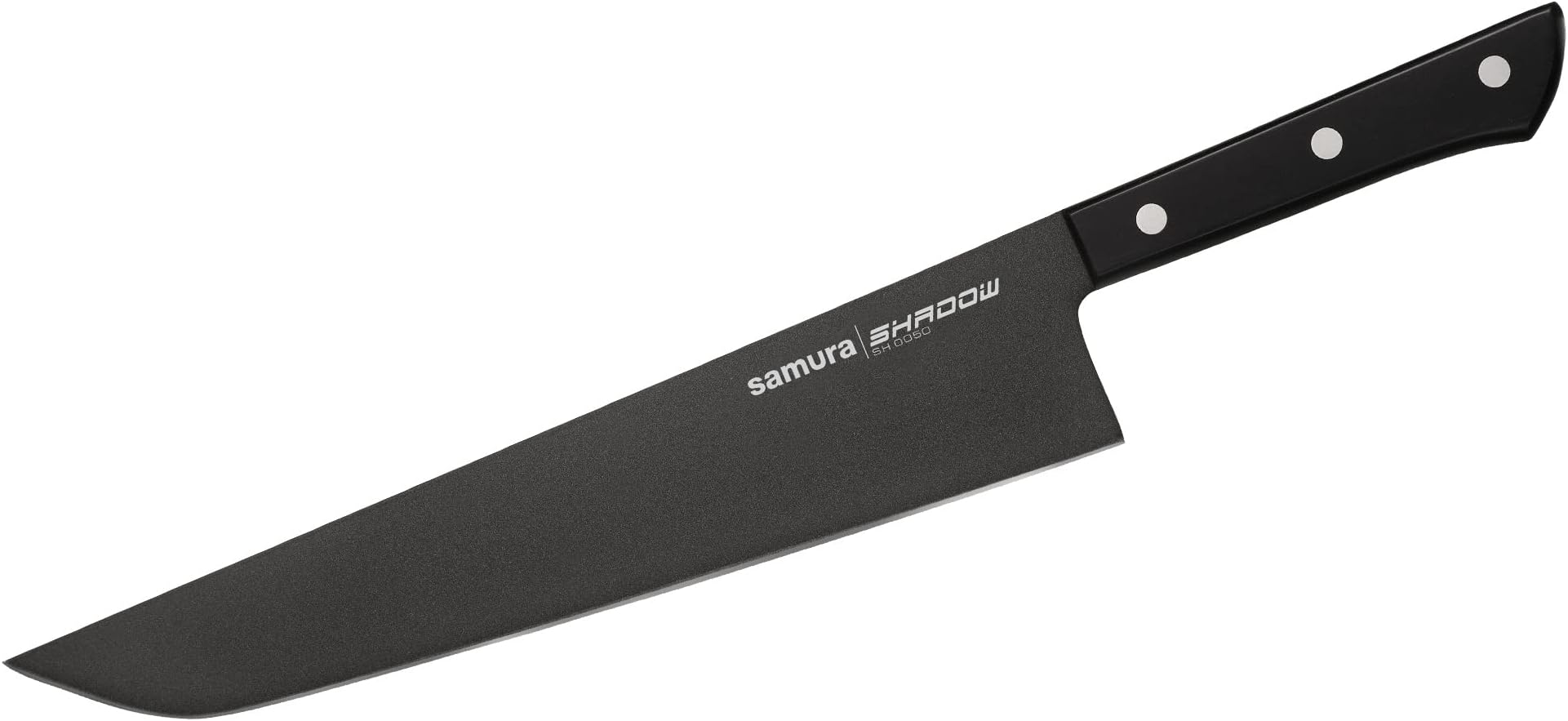 SAMURASHADOW Hamokiri knife with black non-stick coating 10"/254 mm