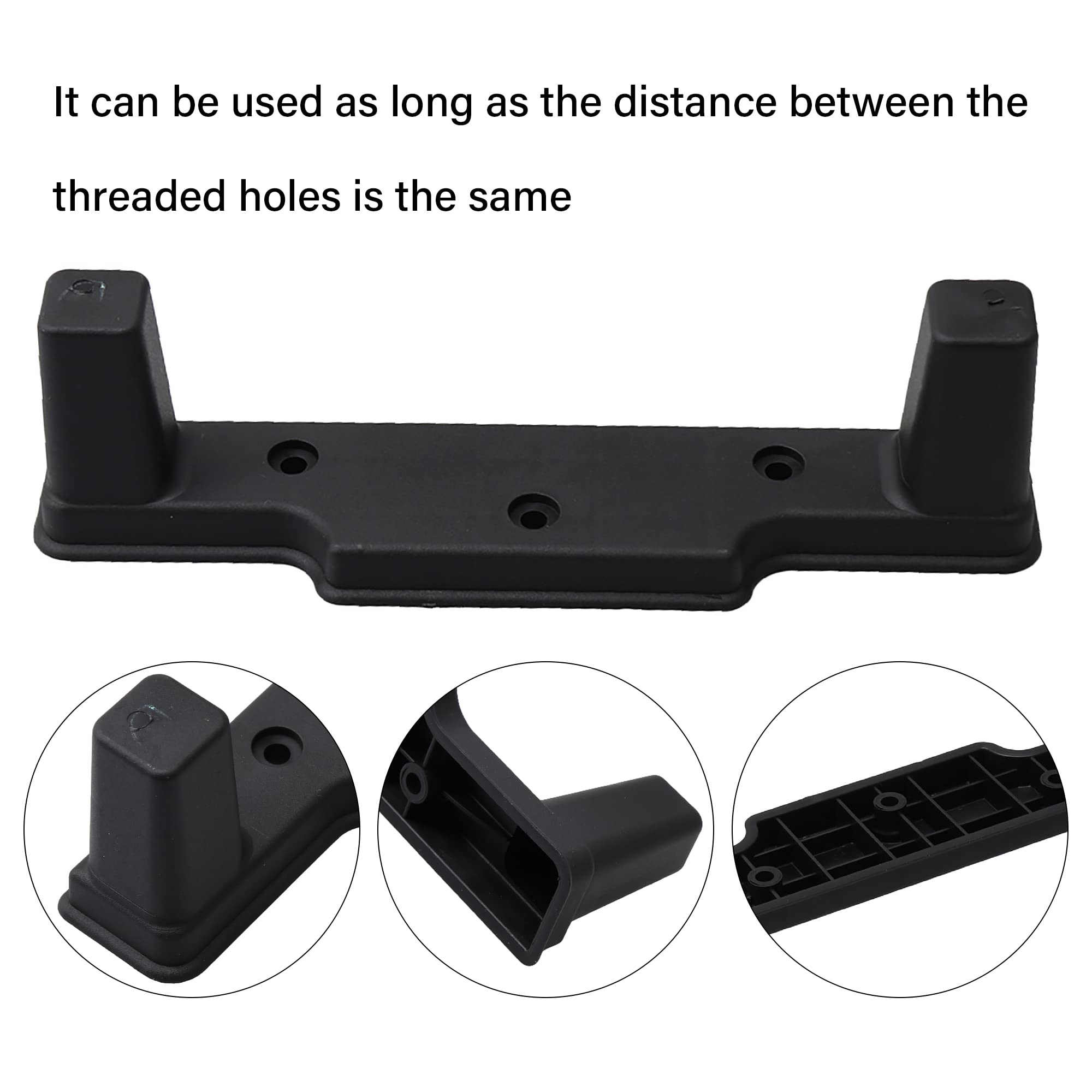 Staffa Per Piedini Valigie - In Plastica Nera, Universale, Anti-graffio Per Pavimenti - Foto 6