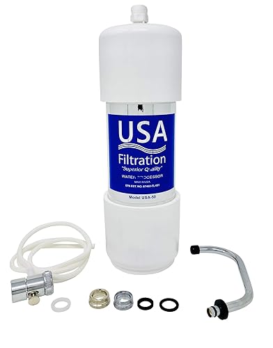 Sistema de filtro de agua COUNTERTOP USA-50 (reemplaza a la NSA Modelo 50C) 10,000 galones, 1 año de garantía