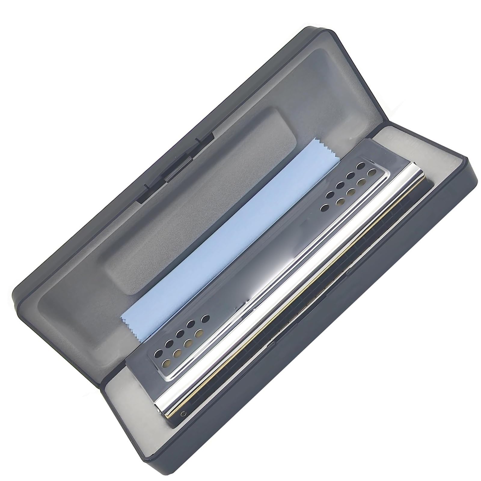 Armonica Blues Tremolo Per Armonica A 24 Fori (chiave Di C&G A Doppio Lato) | Organetto a bocca tremolo professionale per armonica a 24 fori (chiave di C&G a doppio lato)