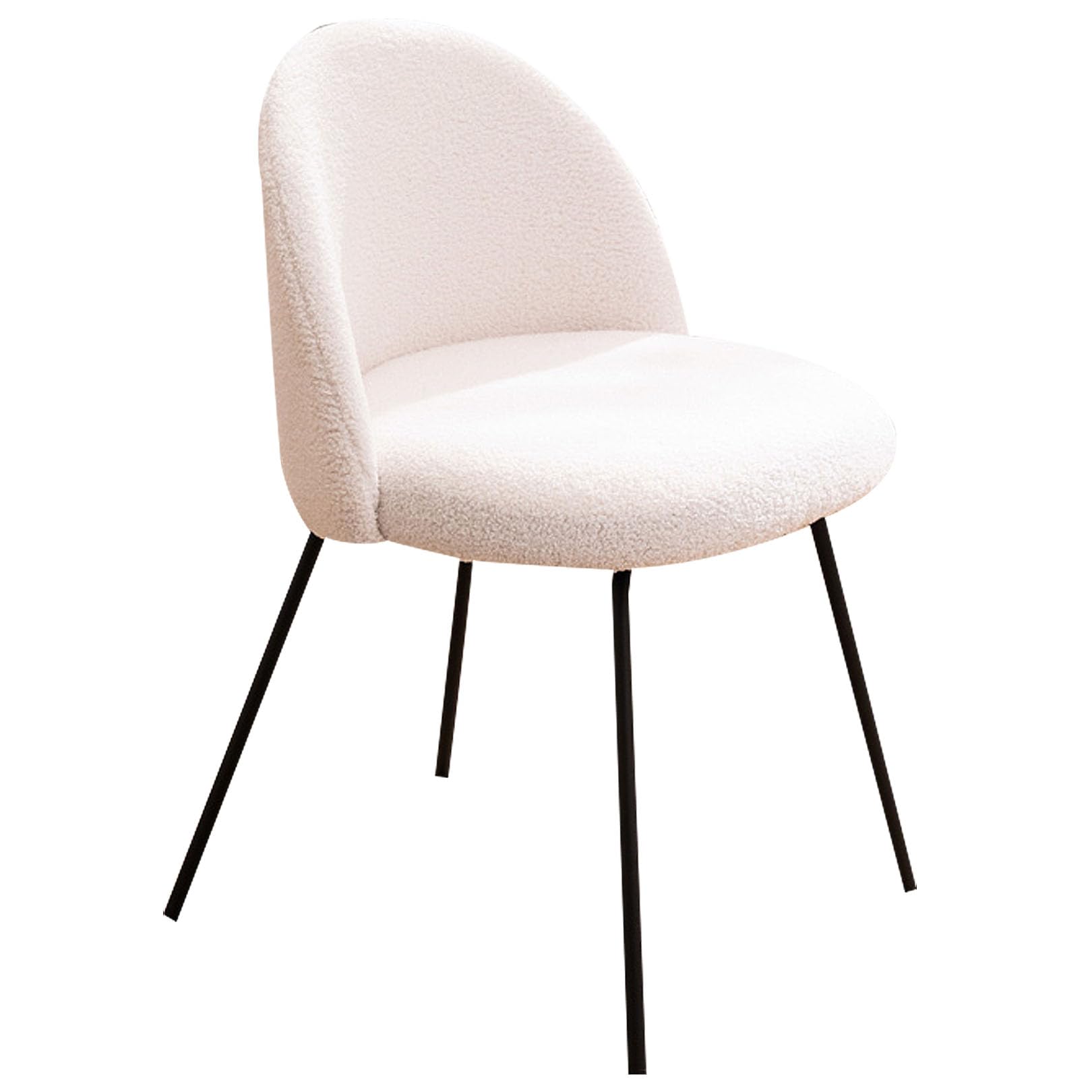 Chaise de cuisine en laine d'agneau pour des repas conviviaux en famille