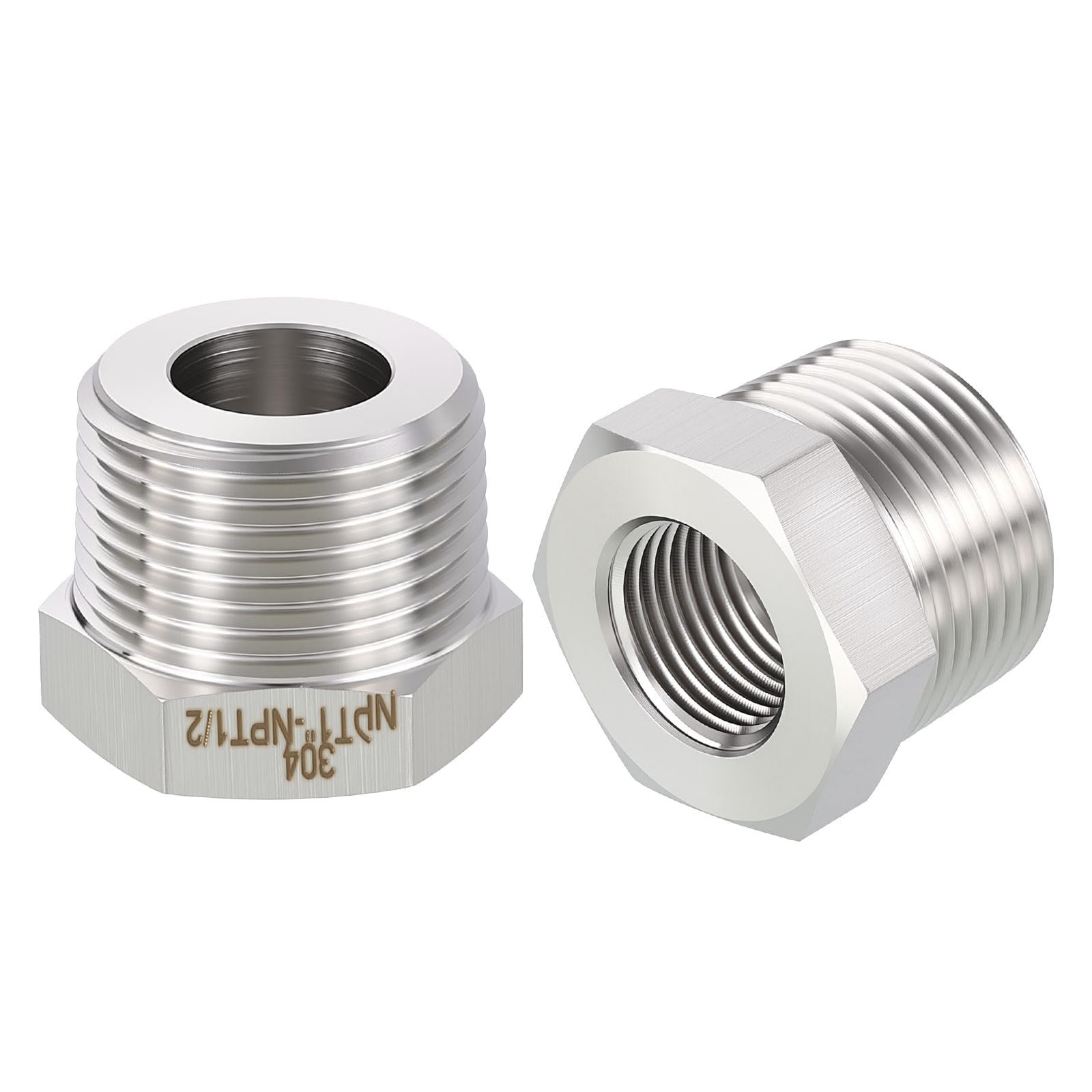 Adaptateur 1" mâle NPT en inox 304 durable avec filetage femelle 1,27 cm