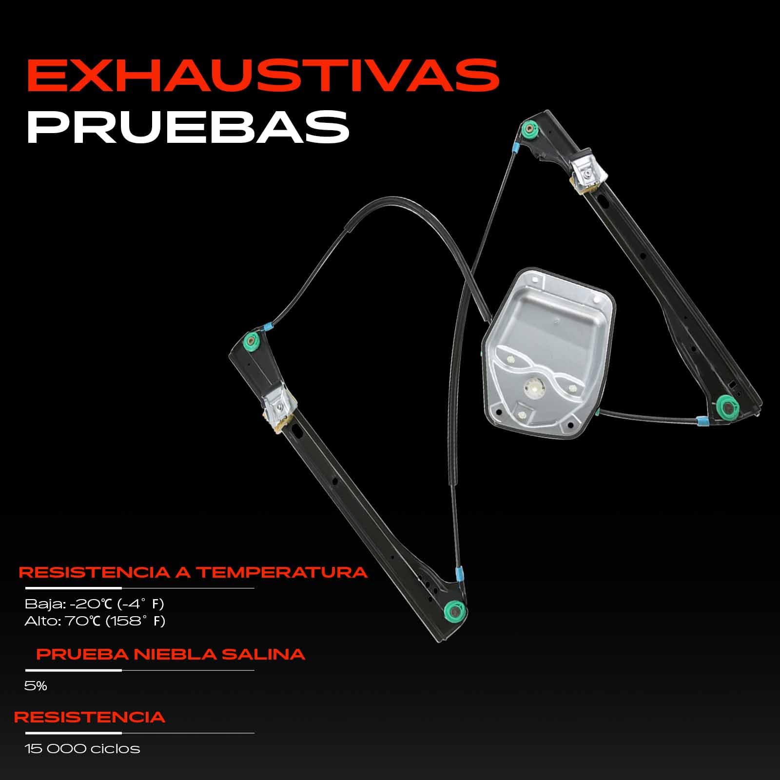 Frankberg Elevalunas Mecanismo elevalunas Eléctrico sin Motor Delantero derecho Sin placa 2/3 Puertass Compatible con Golf V 1K1 Compacto Replace# 1K3837462