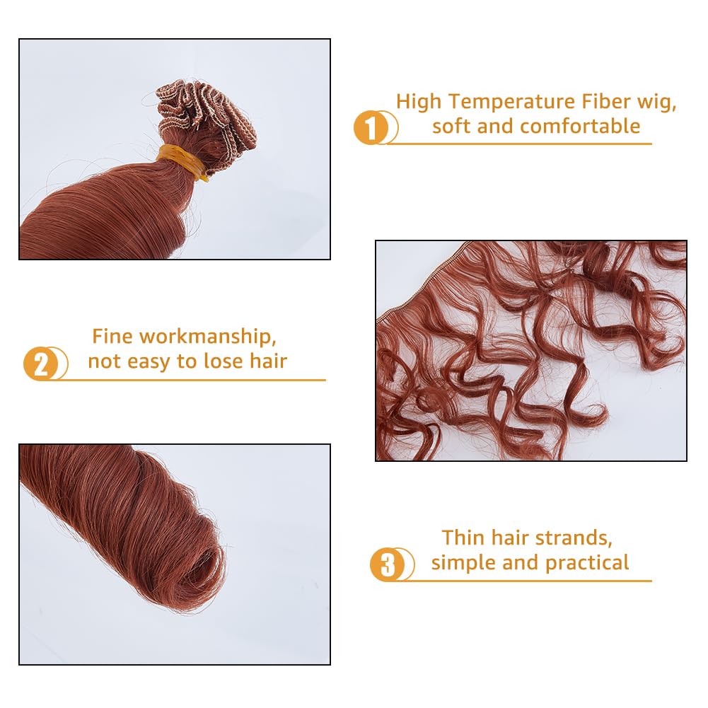 SUPERFINDINGS 10 Stili Tenderness Doll Hair Wefts Fai da Te Doll Hair Crafts Accessori Parrucca per Bambola Capelli Lisci per Bambola Extension per Capelli per Bambola Materiali per La Creazione