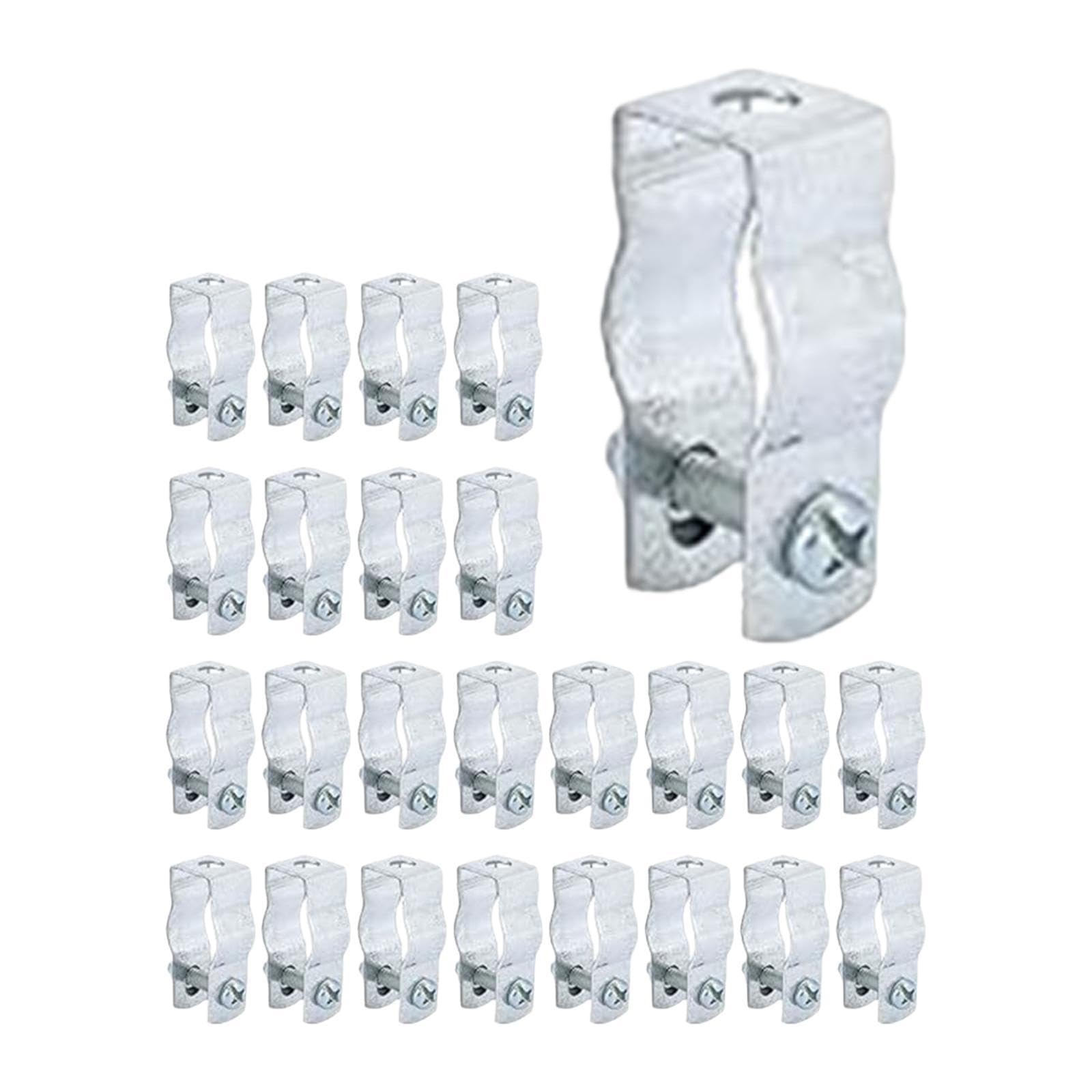 CALANDIS 25x Galvanized Steel Conduit Hangers Rigid Silver Versatile Professional 18.8 mm-image-43