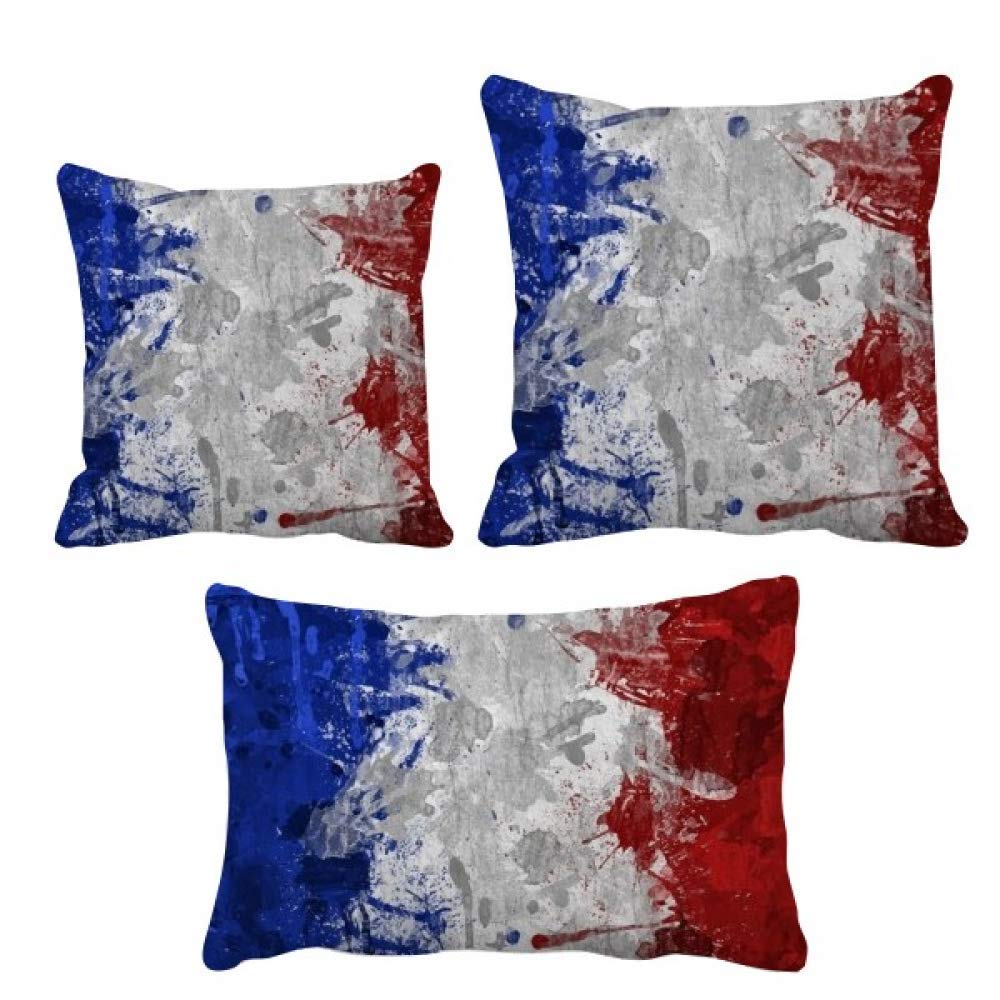 Drapeau de la France parure de coussin déco pour canapé de salon