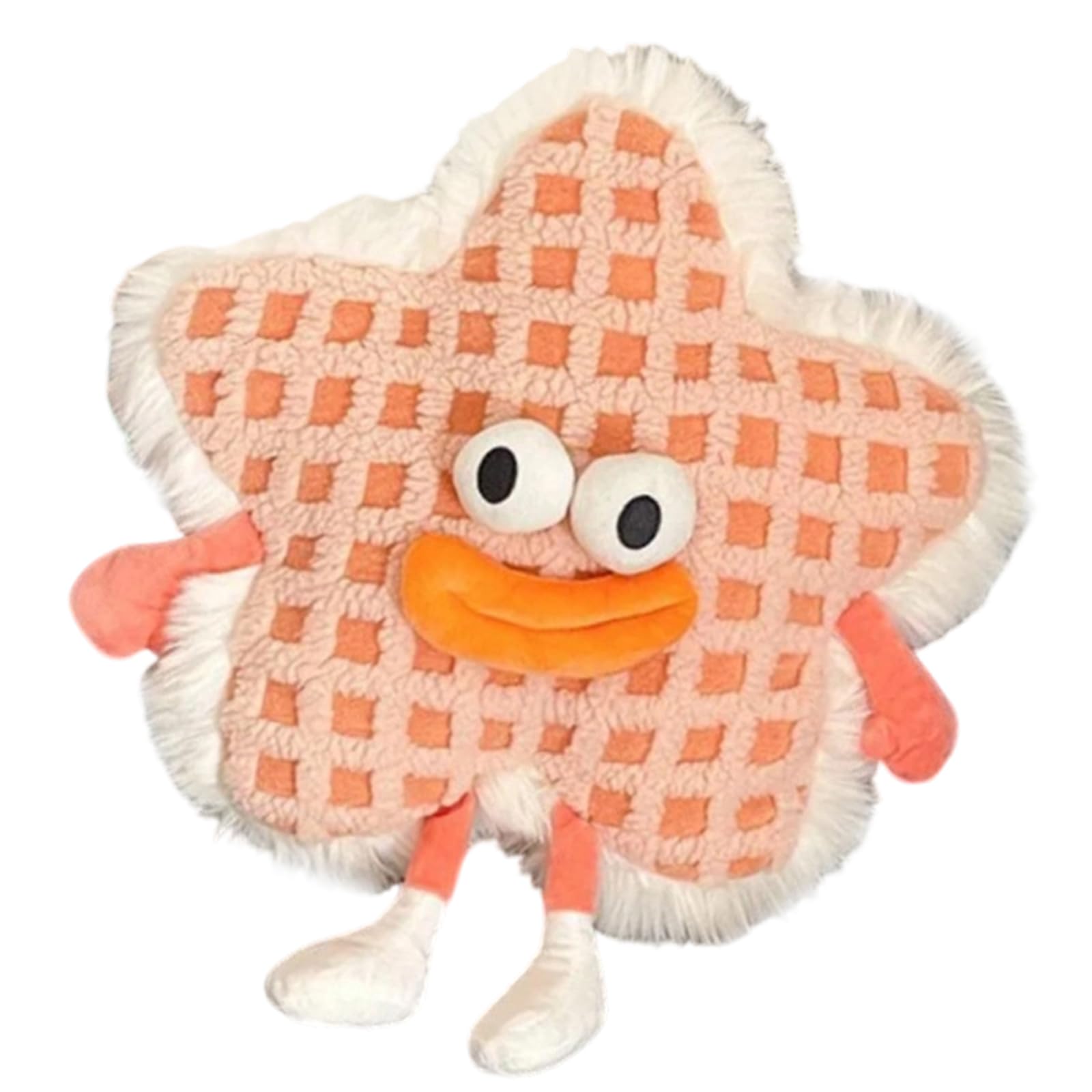 Tsophreniq B Ergonomic Supply Throw Pillow Cartoon Sausage Lips Star Shape Home Decoration Zipper Fleece Throw Pillow With Zippers Decorative Sausage Lips
